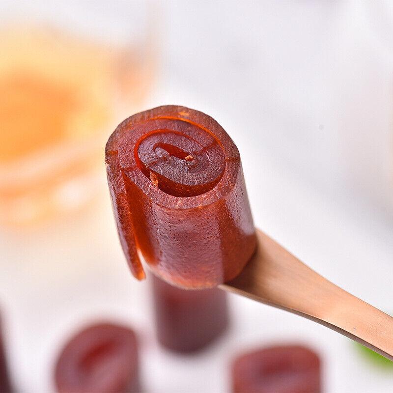 Рулет из боярышника 500г Фруктовая кожура Боярышник Сухой торт Закуска для детей Вкусная еда