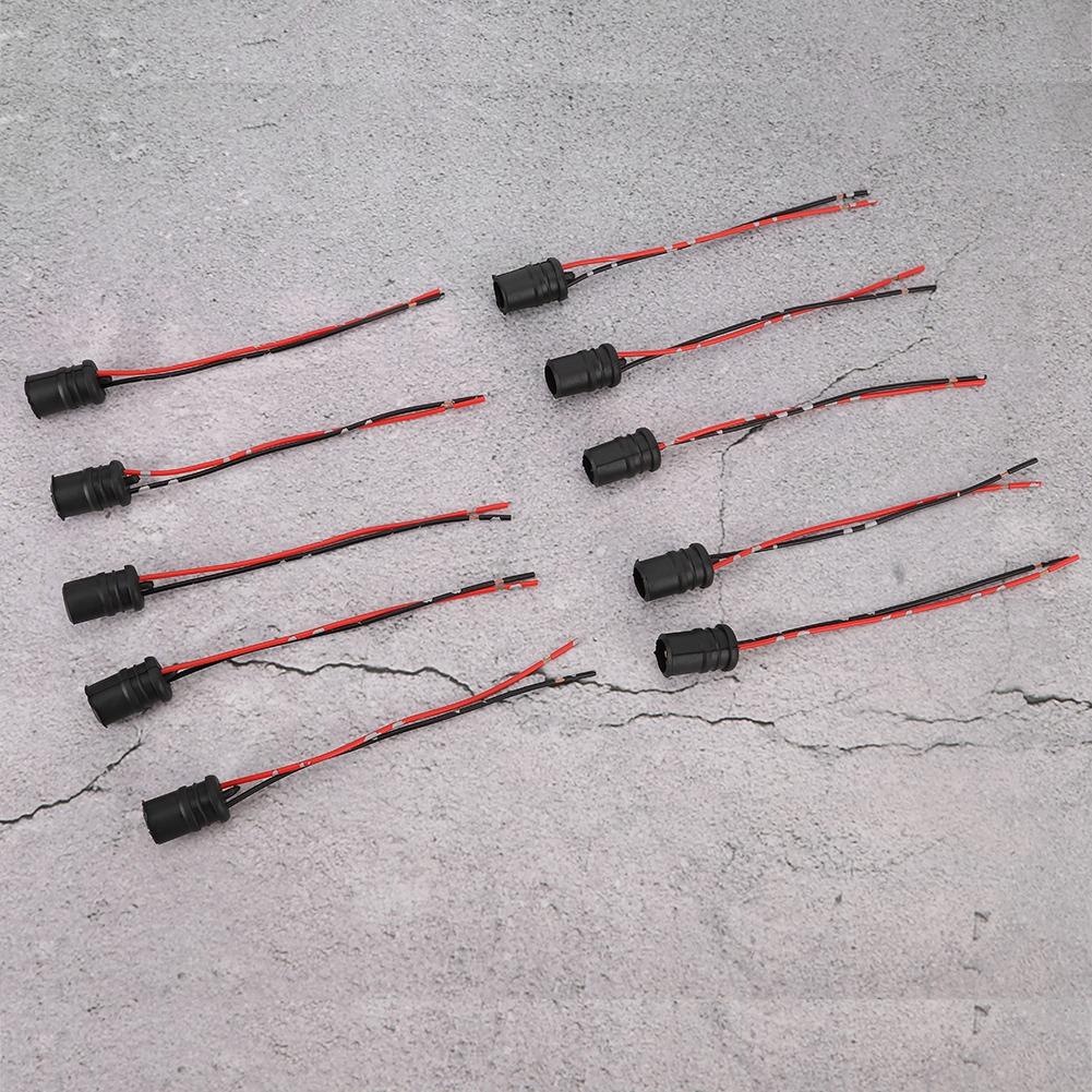 Набор из 10 шт. Мягкий штекерный соединитель для лампочки, держатель гнезда для автомобилей, мотоциклов