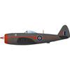 Platz 1/144 WWII British Air Force Fighter Thunderbolt Mk.II Bubbletop 2-Kit Model PDR-25 76mm