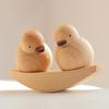 Деревянная пара Утка Украшение Настольный Декор Фигурка Утки Приборная Панель Автомобиля Украшение Утка Любовь