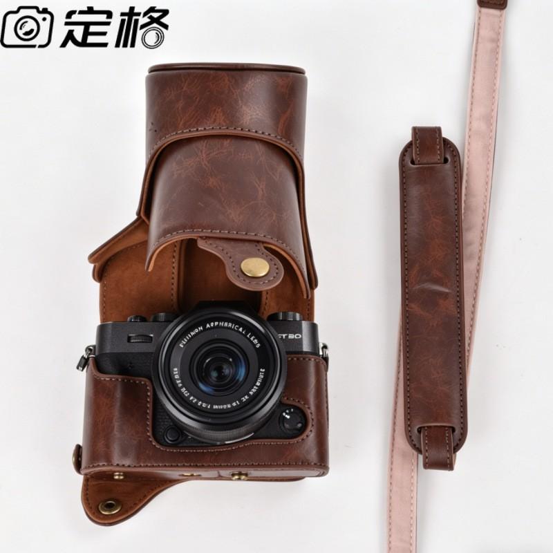 Slim PU Camera Bag Fujifilm X-T30 III II X-T20 X-T10 Mirrorless Cameras Crossbody Shoulder With Velvet Lining