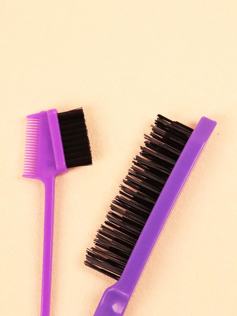 Набор из 3 расчесок для укладки волос с пробором для плетения косичек, расческа-хвостик из нержавеющей стали, инструмент для укладки волос в салоне. Специально для париков из натуральных волос