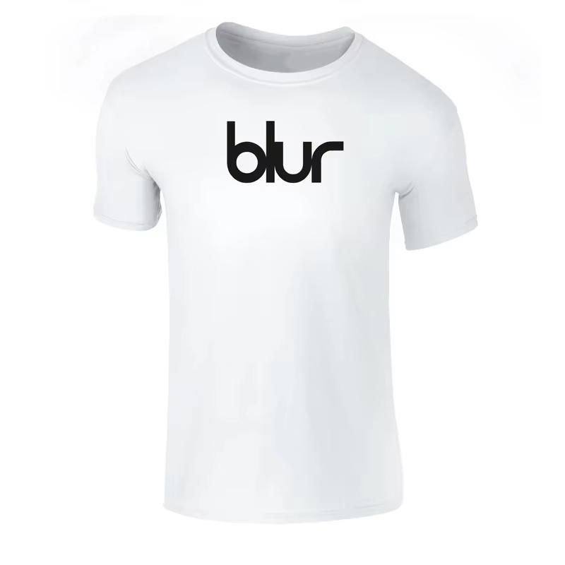BLUR Fuzzy Band British Rock Punk Music Cotton Loose American Casual Direct Injection Short Sleeve T-Shirt Fashion Trend Casual