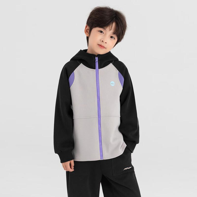 Boys' Soft & Bouncy Three-Color Hooded Knit Jacket