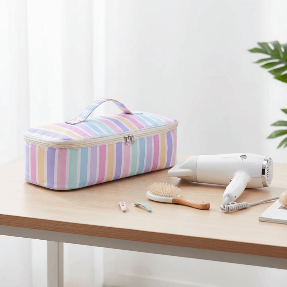 Dustproof Curler Storage Bag Soft Curling Iron Carrying Case Toiletries Organization