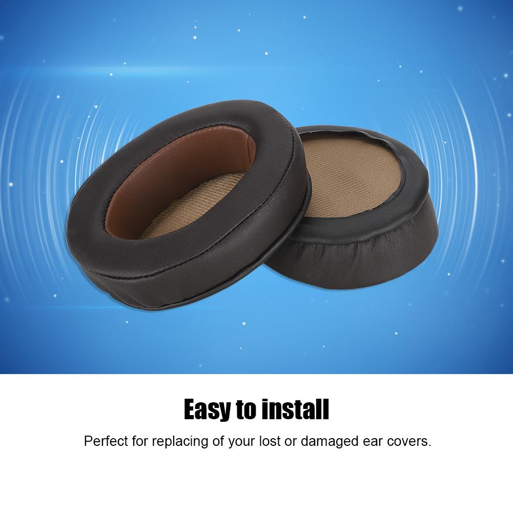 2PCS Brown Earphone Ear Pad Cushion Headphone Headset Cover Replacement for MOMENTUM