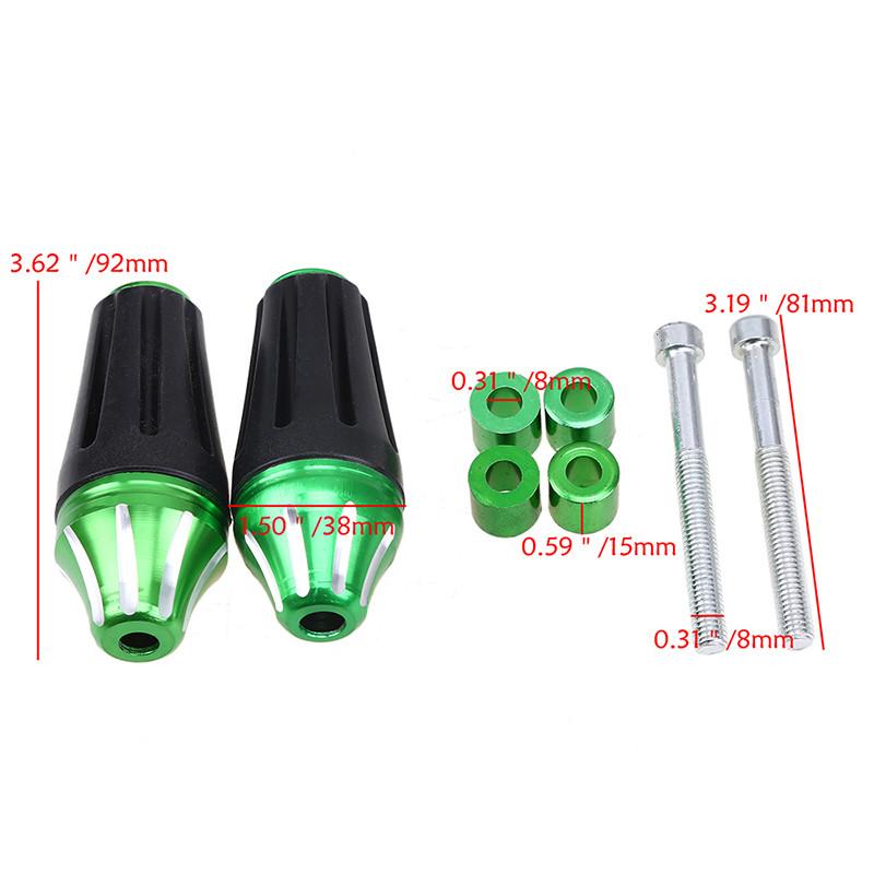 Universal CNC Aluminum Motorcycle Frame Sliders Anti Crash Protector Falling Protection Pad Fit for Most of Motorcycles with 8mm Bolt