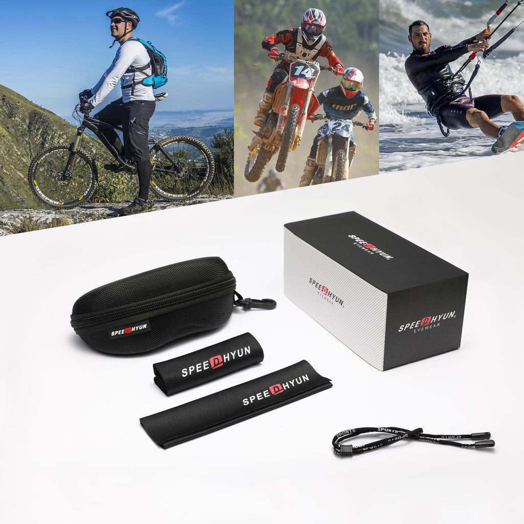 Профессиональные велосипедные очки SPEEDHYUN с фотохромными линзами и аэродинамическим дизайном для шоссейного велоспорта