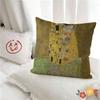 pc Gustav Klimt Art Pillow Case Fashion Square Pillowcase Bedroom Sofa Room Ins Decoration Leisure
