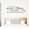 Valentine's Day English Proverbs Sticker Living Room Bedroom Carved Wall Sticker