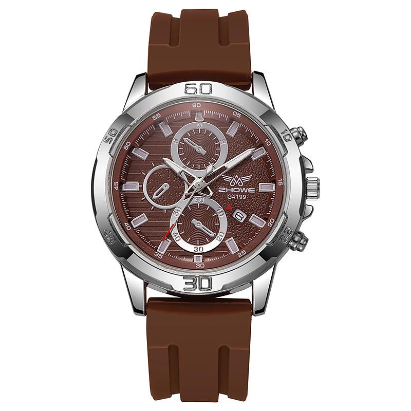 Модные мужские наручные часы роскошные водонепроницаемые оригинальные мужские часы силиконовый ремешок спортивные кварцевые мужские часы подарок