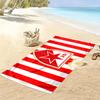 Red Star Belgrade Print Beach Towel, Large Soft Quick Dry Towel for Beach Camping Swimming