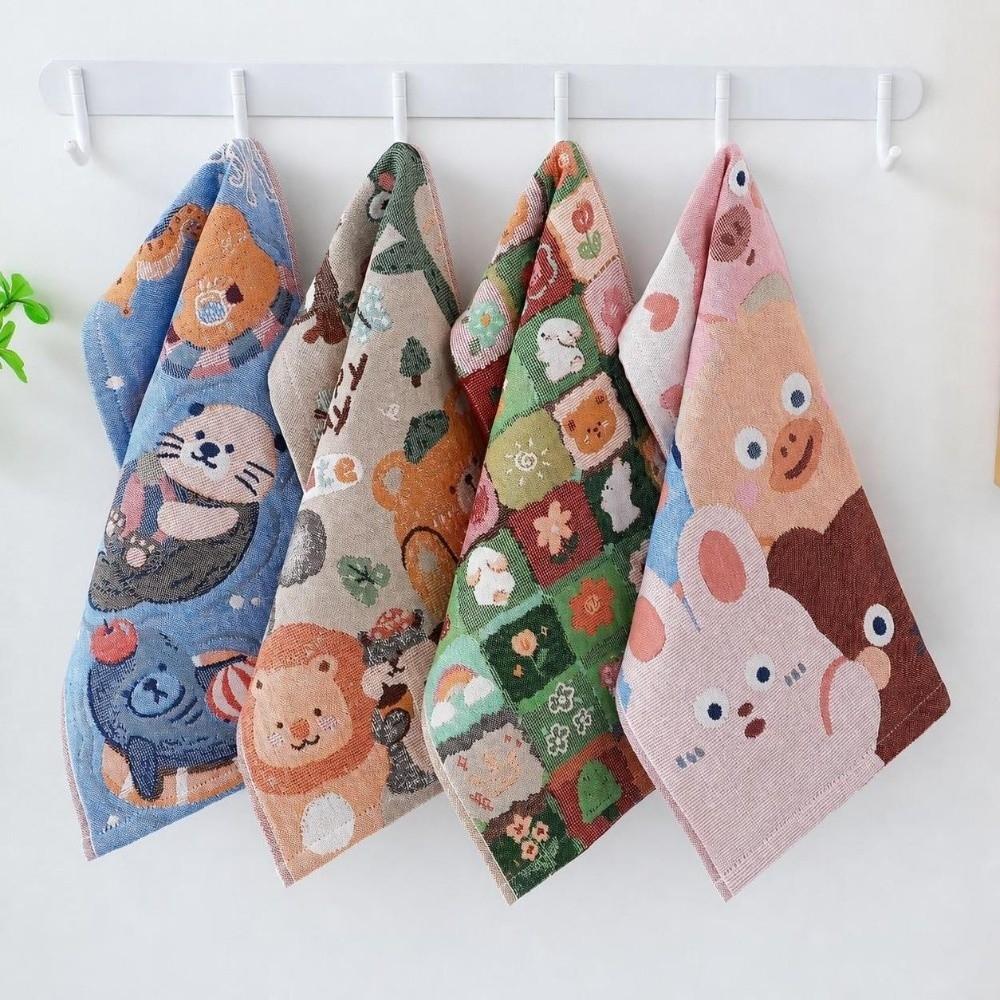 25x48cm Kitchen Towel Cartoon Pure Cotton Dish Cloth High Quality Large Hand Towel Home Restaurant