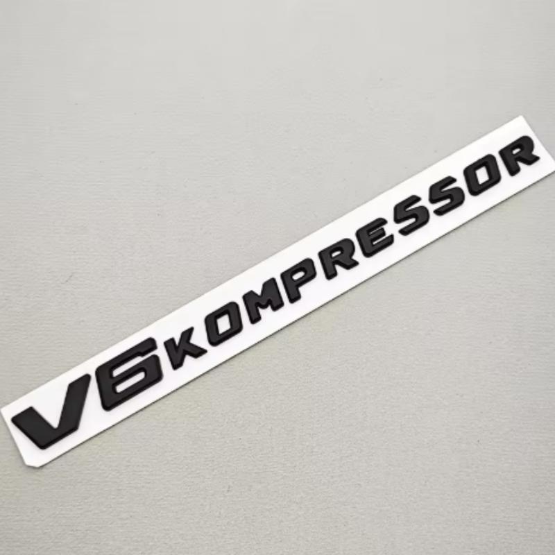 3D ABS Chrome Black Car Styling V8 V6 Kompressor Logo Fender Side Sticker Badge Decals For Mercedes Benz G63 G500 S500 S680 GT BH1