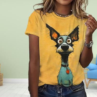Модная женская футболка Stray Puppy, забавная повседневная футболка с круглым вырезом и короткими рукавами, летняя женская футболка