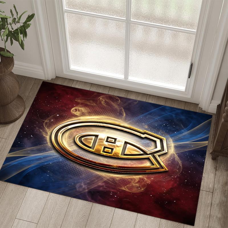 Дизайн Montreal Canadiens Кристальный Велюровый Ковер Уютный Не?Нескользящий ковер с принтом для спальни, гостиной, прихожей