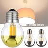 Bulbs New E27 Silver Light Ncandescent Mirror Reflection A60 Semi-plated Bulb LED Filament Bulb
