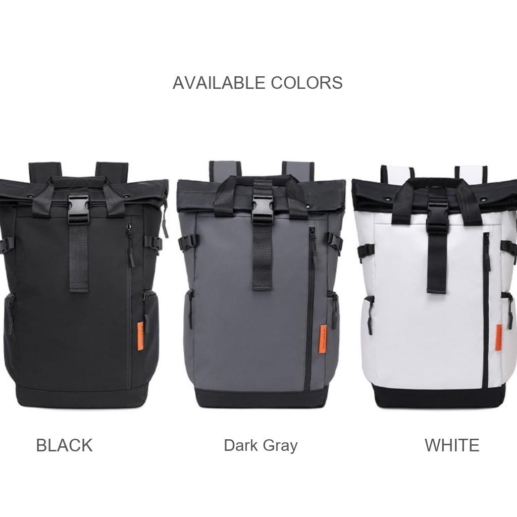 Backpack Unisex Oxford Multi Compartment Large Capacity for Outdoor Travel and Daily Use