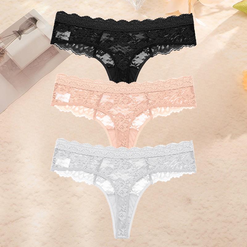 FINETOO 3 шт./компл. S-XL женские сексуальные трусики стринги сексуальное женское нижнее белье женское кружевное белье женское бикини леди стринги нижнее белье