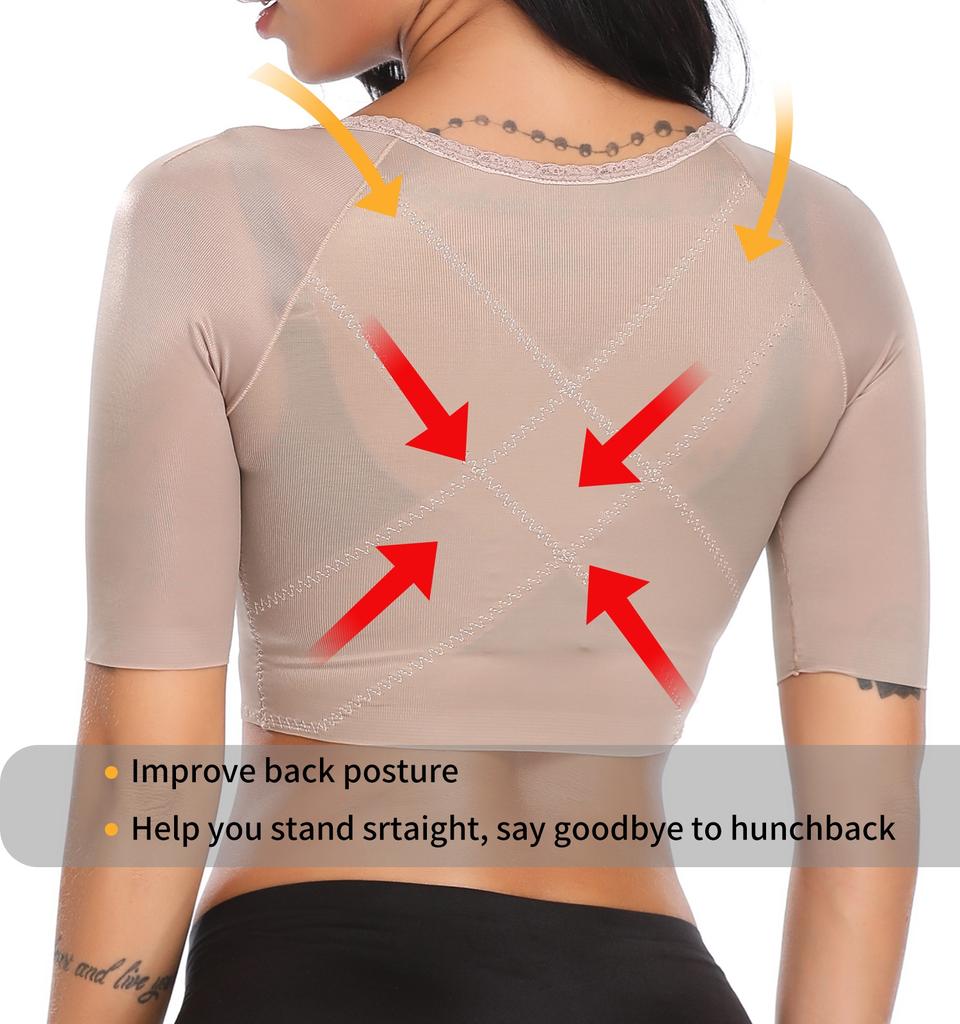 Корсет шейпер с рукавами для подтягивания рук и осанки