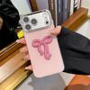 Элегантный блестящий чехол с бриллиантовым бантом для серии iPhone 17 и объектива iPhone 16 Pro