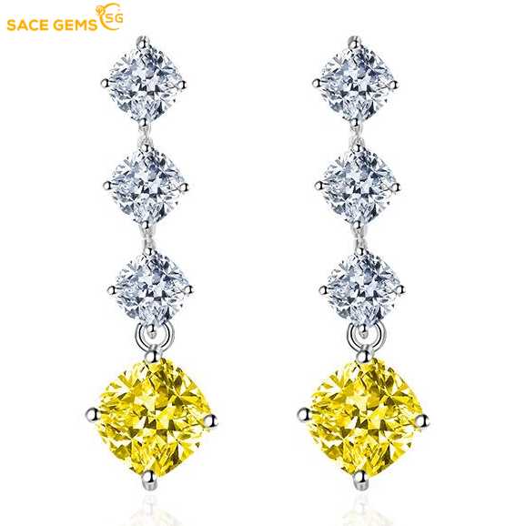 Sace Gems Классические серьги из медного сплава с цирконом, женские ювелирные изделия, свадебный подарок для вечеринки