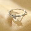 Banyan Tree S925 Silver Diamond Korean Ring - Women's Simple, Versatile Index Finger Jewelry