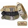 Tactical Dog Collar - Military Dog Collar with Mama Says I M Special Patch Thick with Handle K9 Collar Tactipup Dog Collars Adjustable Heavy Duty Met