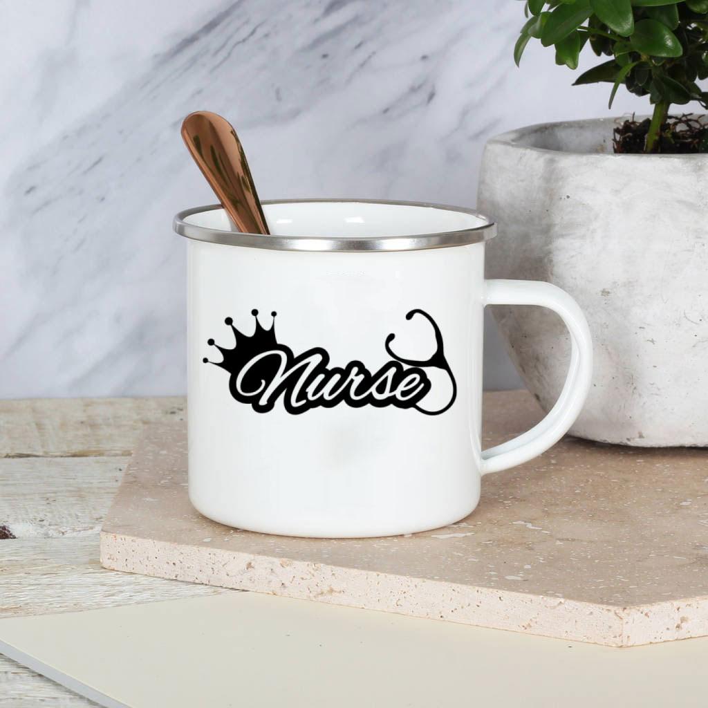 Лучшая эмалированная кружка для медсестры с надписью Handle It A Beautiful Day To Save Lives Nurse Aunt Birthday Perfect Gifts for Nursing Day