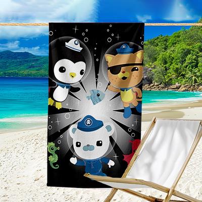 Proof Beach Towel with a The Octonauts3 Pattern - Soft,absorbent,quick-drying,machine Washable - Perfect for Swimming,camping,bathing