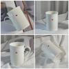 290Ml Lovely Porcelain Heart Mug Bone China Ceramic Coffee Cup for Hot Chocolate Tea Latte Office Home Use Breakfast Cup Heat