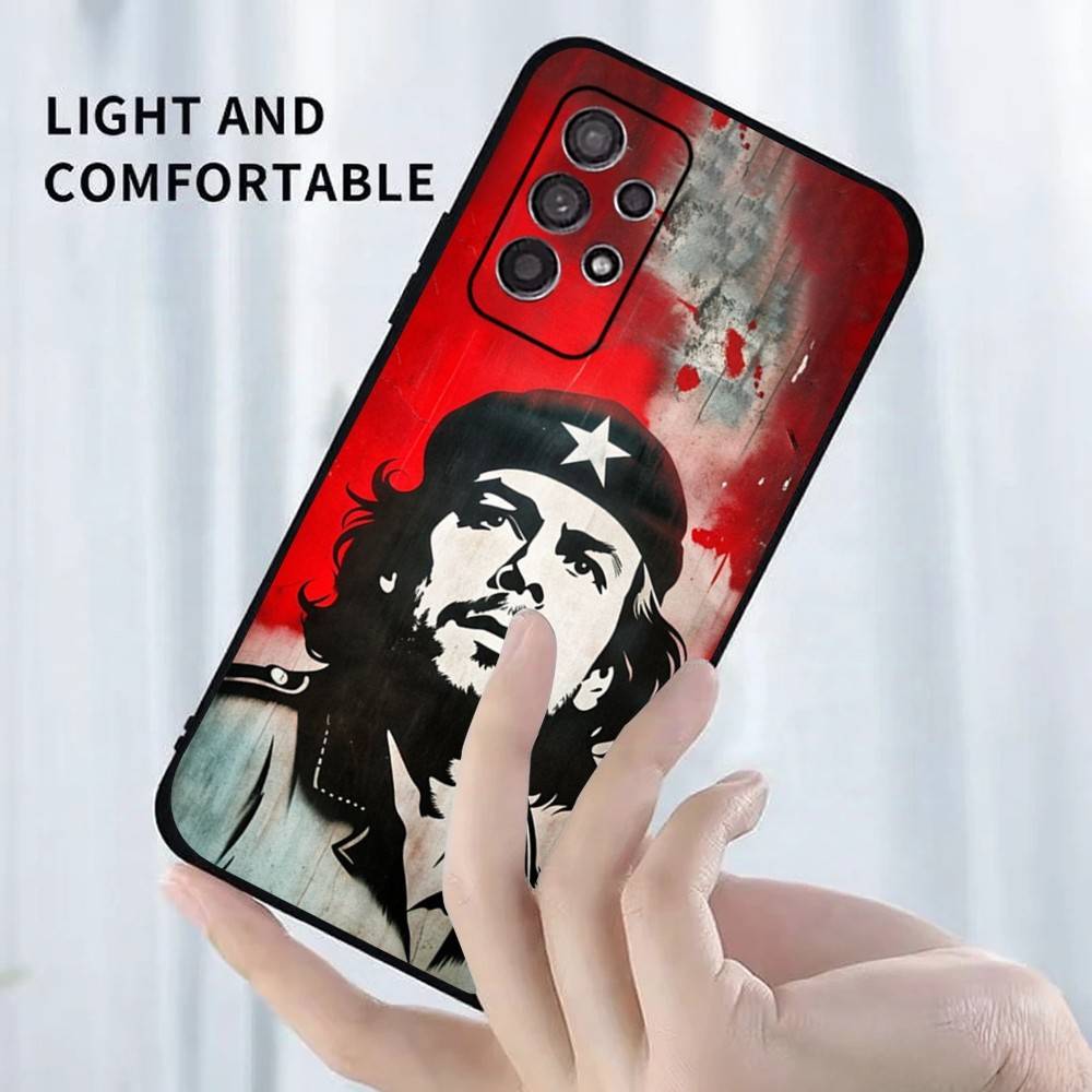 Che G-Guevara ES Phone Case For Samsung S25,S24,S23,S22,S21,S20,S10,Ultra,Plus,Lite,FE,Soft Silicone Black Cover