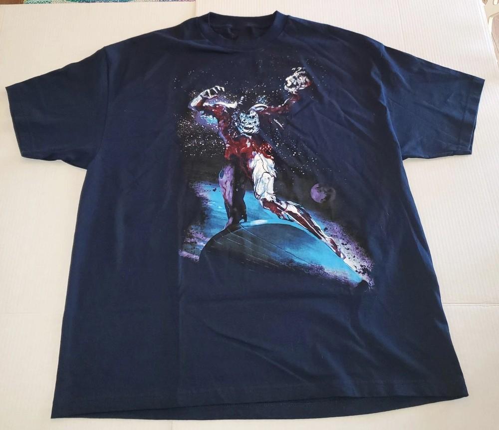 Футболка Marvel Зомби Серебряный Серфер Размер S-5XL Mad Engine 2007 Перепечатка Унисекс