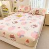 Pure Cotton Bedsheets Skin-friendly Fitted Sheet Cartoon Style Bed Linen Queen Size Bed Cover sabanas (Pillowcase Need Order)