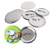 100-Piece Badge Parts and Material Set, Glossy, Round Buttons for Badge Making Machines, Handmade DIY Crafts (58mm)