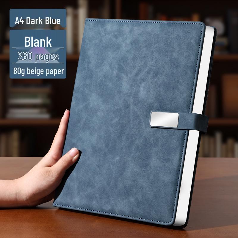 A4 Premium Leather Notebook for Business, Office, or Study - Customizable with Logo