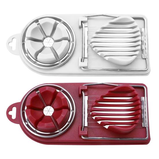 Нержавеющая сталь Яйцерезка Яйцеделитель Инструмент для вареных яиц и столетних яиц Многофункциональные яйцеделители Кухонный гаджет