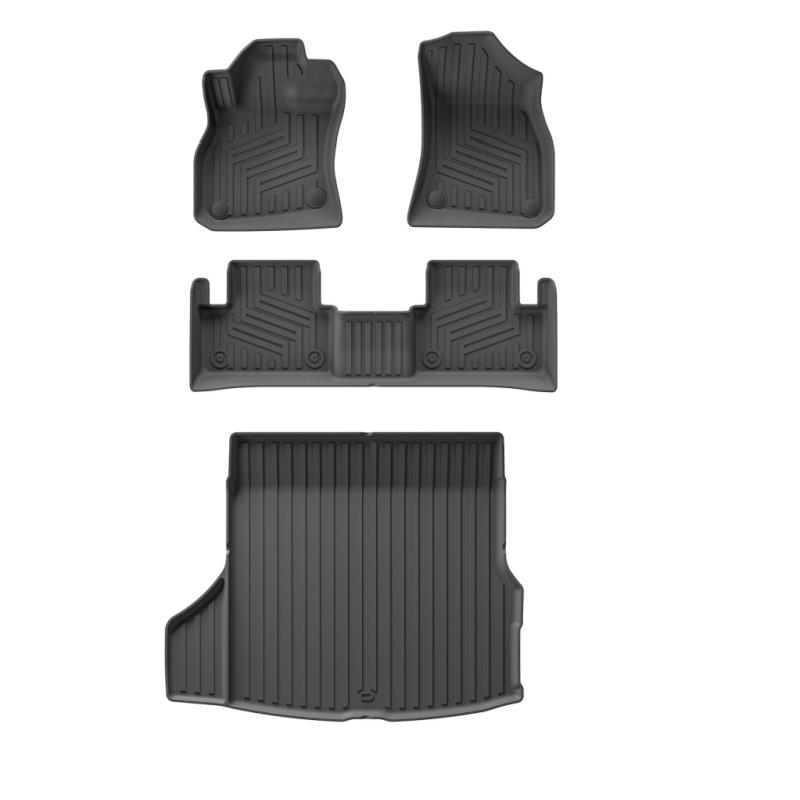 Smabee for Lynk & Co 03 2023 Car Floor Mats Cargo Liner Trunk Pad TPE 3D Foot Mat Waterproof Odorless Tray Accessories BLACK
