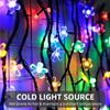 5M/7M Outdoor Courtyard Solar Fairy Lights Cherry Blossoms Solar String Lights Christmas Decorative Lighting Lamp