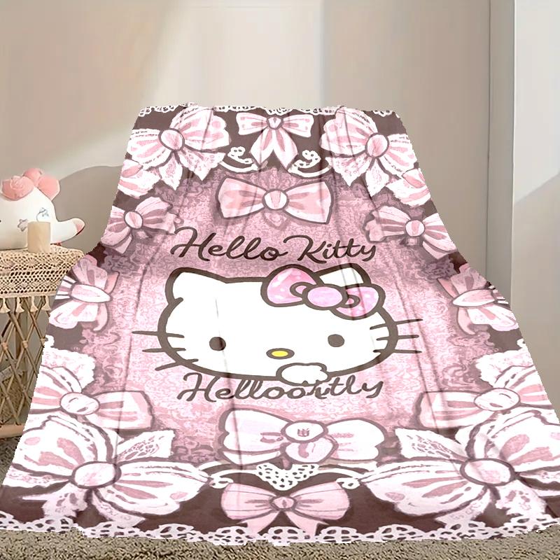 1pc Hello Kitty Blanket, Cozy Printed Throw Blanket, A Heartfelt Gift for Your Family and Friends