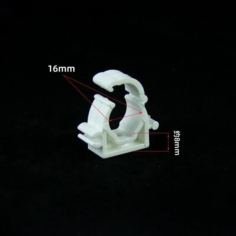 20/50Pcs Plastic PPR Clamp Holder For Water Pipe Tube Fittings With Cover Diameter 16mm 20mm 25mm 32mm 40mm