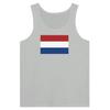 Майка - Флаг Нидерландов - Серый - 100% хлопок - Приталенный крой - Унисекс