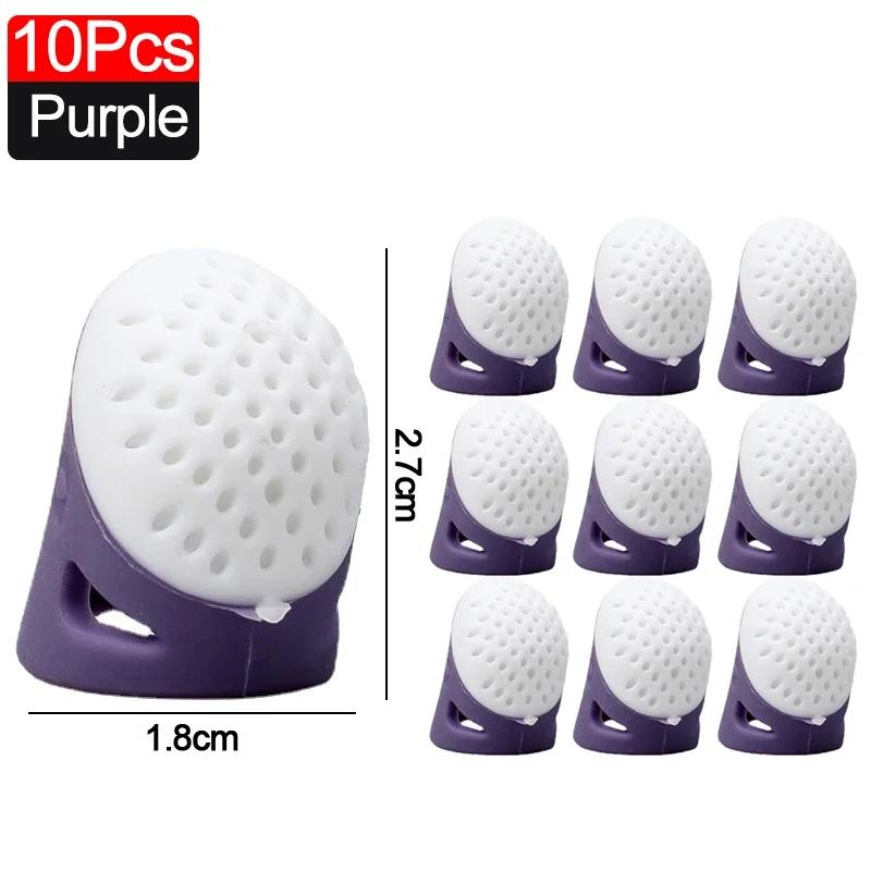 Наперстки для шитья, силиконовые напальчники для шитья, противоскользящий чехол для пальца, защитный рукав с выемкой, инструменты для шитья крестиком своими руками