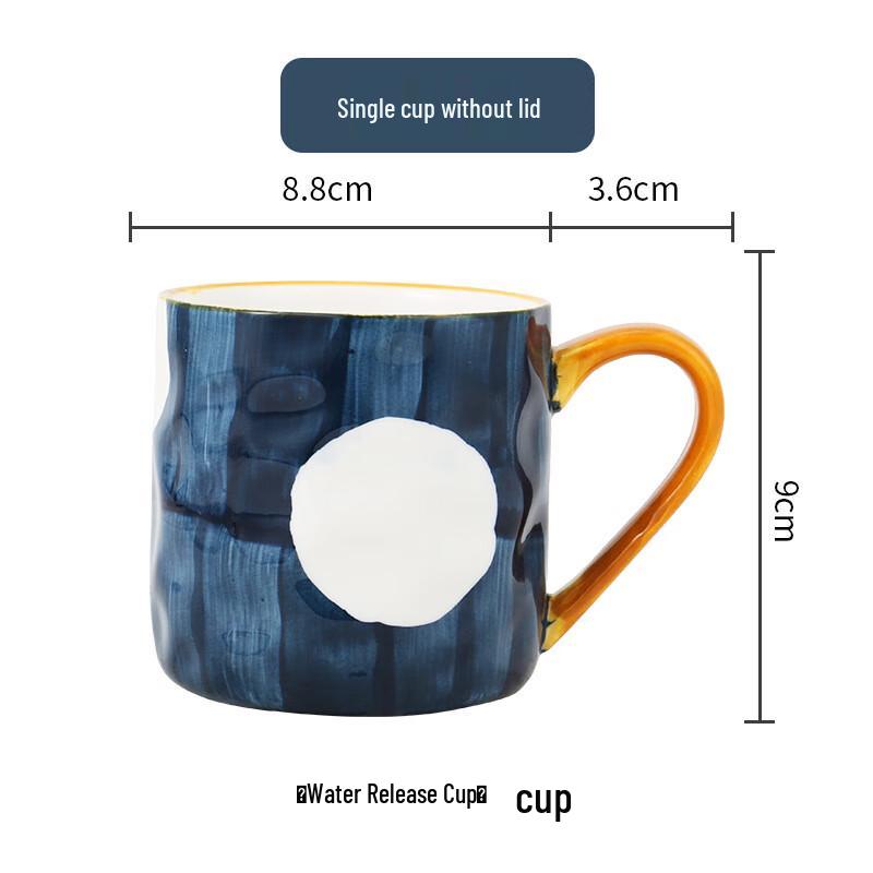 Naruto Theme Hand-Painted Ceramic Striped Mug Set