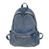 Denim Backpack Women's Large Capacity Lightweight Backpack for Men Student School Bag