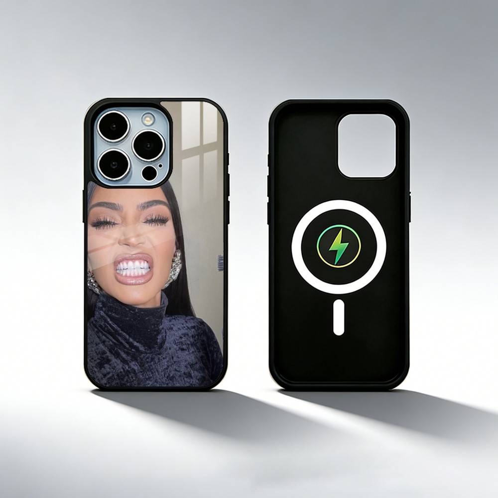 K-Ким Кардашьян M-Мемы Чехол для телефона для iPhone 17, 16, 15, 14, 13, 12, 11 Plus, Pro Магнитный с Magsafe Беспроводная зарядка
