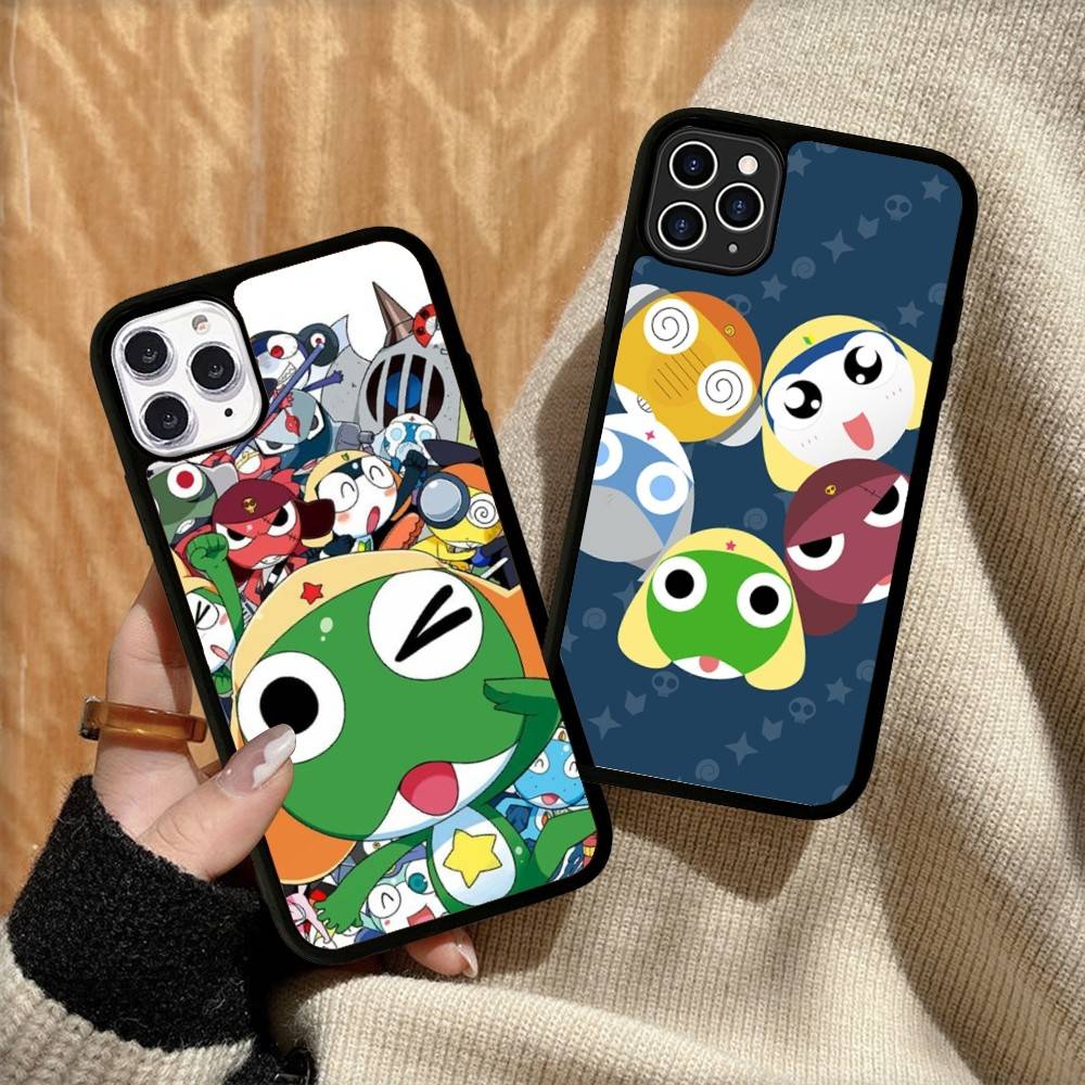 Кероро Лягушонок Крутой Гансо Сержант Чехол для Телефона из PC+TPU Для IPhone 17 16 15 14 PRO MAX 11 12 13 PLUS MINI