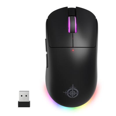 Игровая мышь ATTACK SHARK x G6 с тремя режимами подключения PAWW3311 24000 DPI RGB с регулируемым ускорением до 35G, пятью переключателями Huanyu с ресурсом 10 миллионов нажатий, спящим режимом и эргономичным дизайном