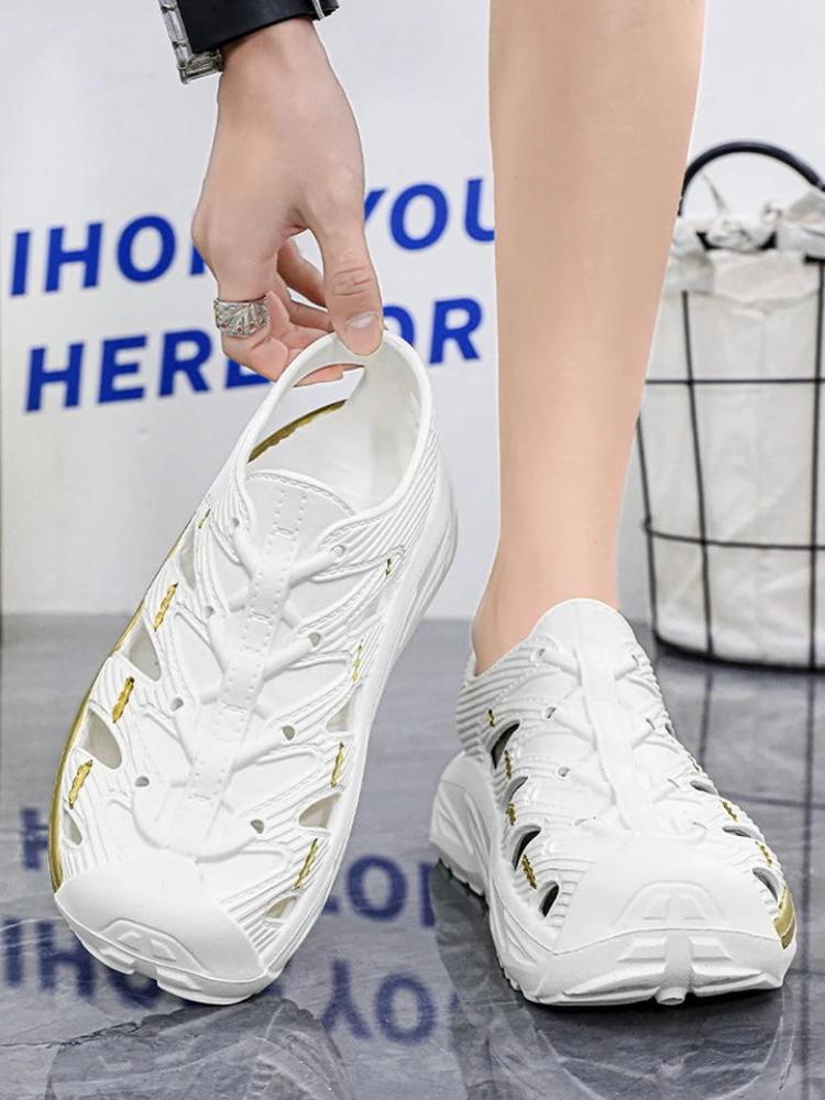 Мода Платформа Мужская Обувь Высота Пляж Дышащая Распродажа Открытый Воздух Удобный Взрослый по Акции Открытый Носок Повседневные Мужские Сандалии