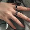 Jewelry Gifts Adjustable Open Ring Heart Chain Ring Heart Stackable Rings Korean Style Women Rings